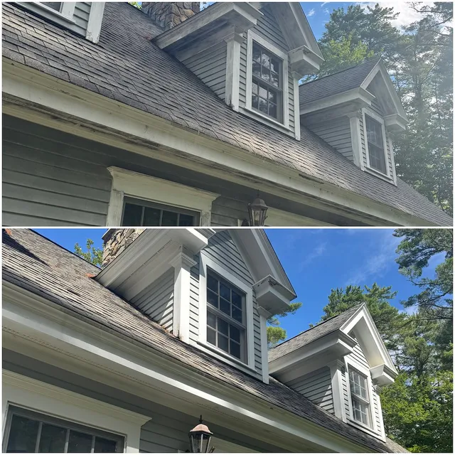 No Working Water Supply? No Problem, House Washing Restores This Long-Overdue Tuftonboro, NH Waterfront Home