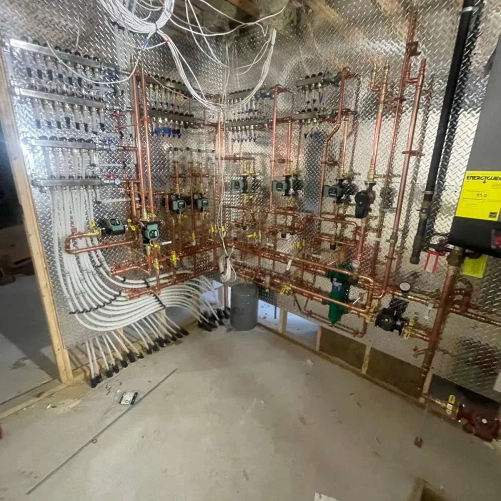 High-efficiency water heater setup by licensed plumbers