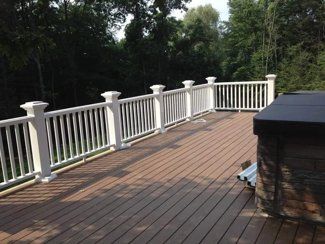 Harvard Multi-Level Composite Deck – Hillside Property
