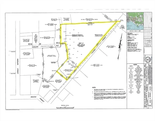 Close to beach, marina, restaurants. Walk to the village.  Sewer stub on property. Gas and water available in the street.