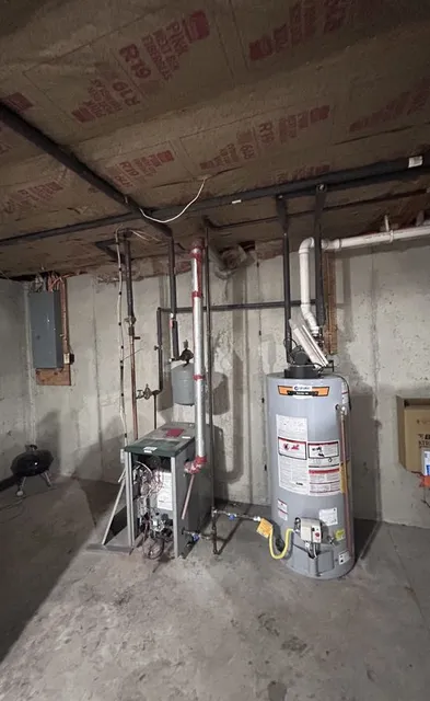 Old boiler before Viessmann boiler installation near Barrington NH