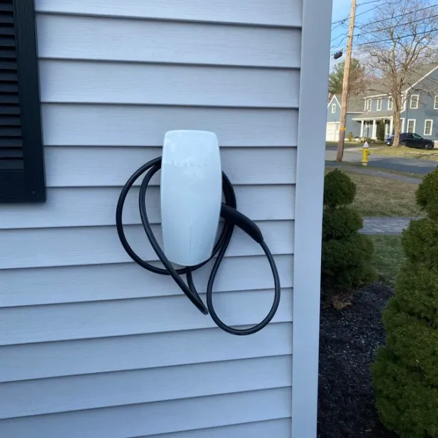 Tesla Wall Connector installation with cable management
