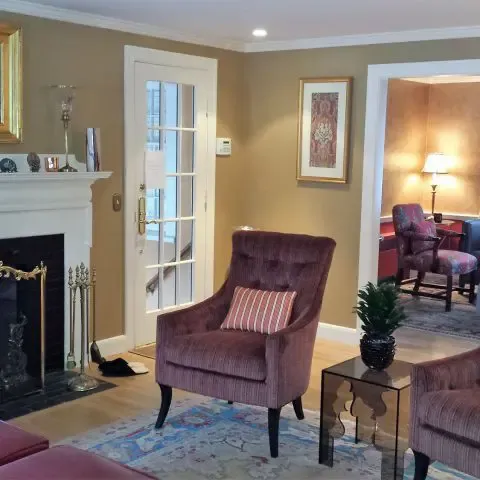 Living room and sitting room