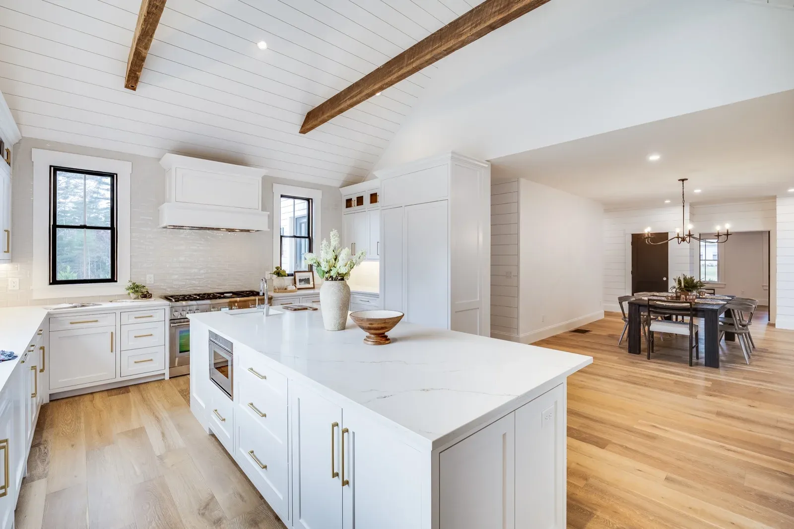 Custom kitchen with island