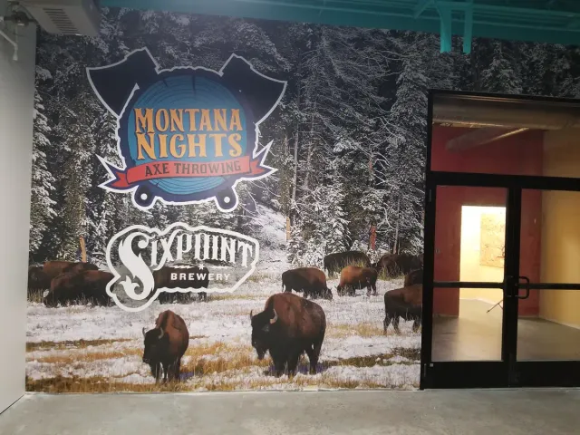 Large format wall mural installed in a Central Connecticut commercial space