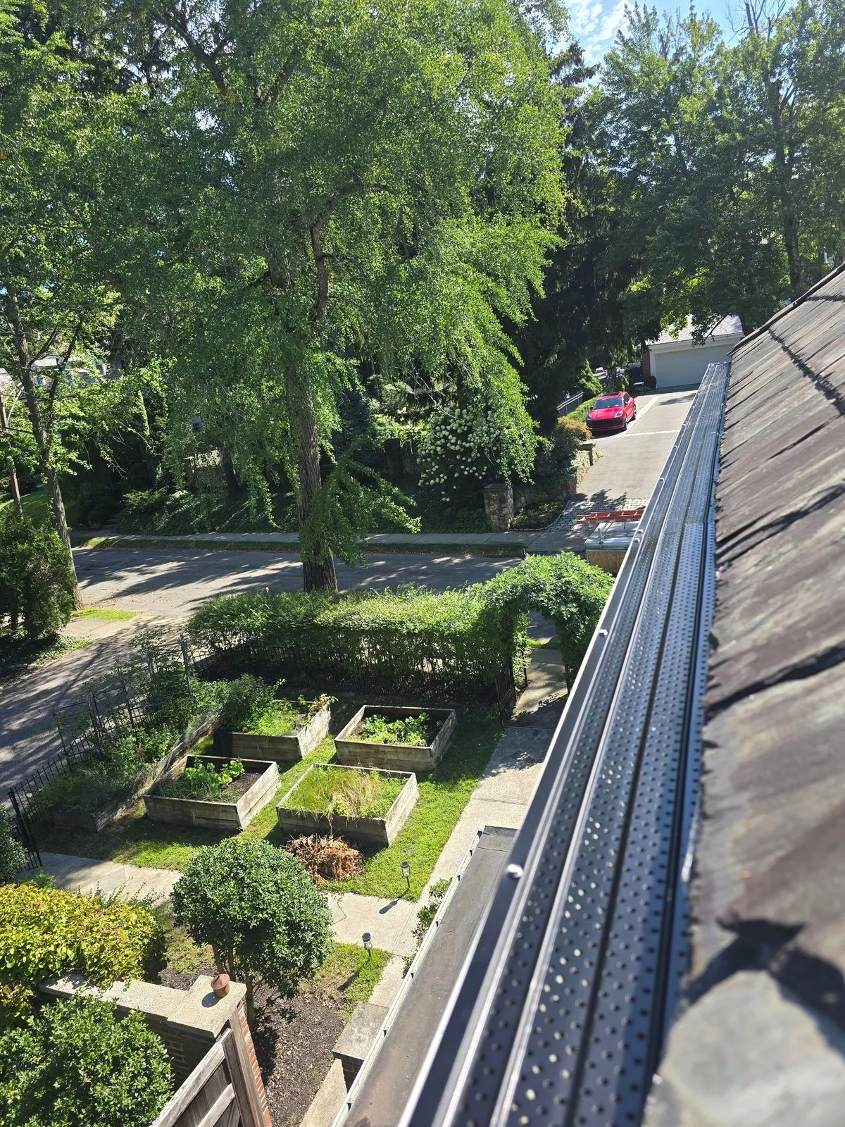 Gutter Tune-up with Gutter Guards - 405 Commonwealth Ave Newton MA