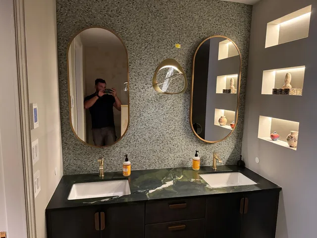 Custom Bathroom Lighting Installation at One Charles Street, Boston