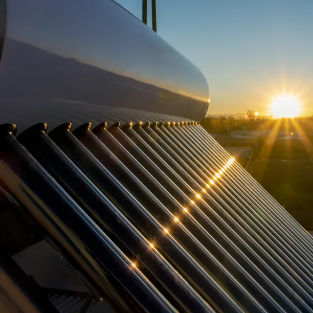 Solar hot water system installation