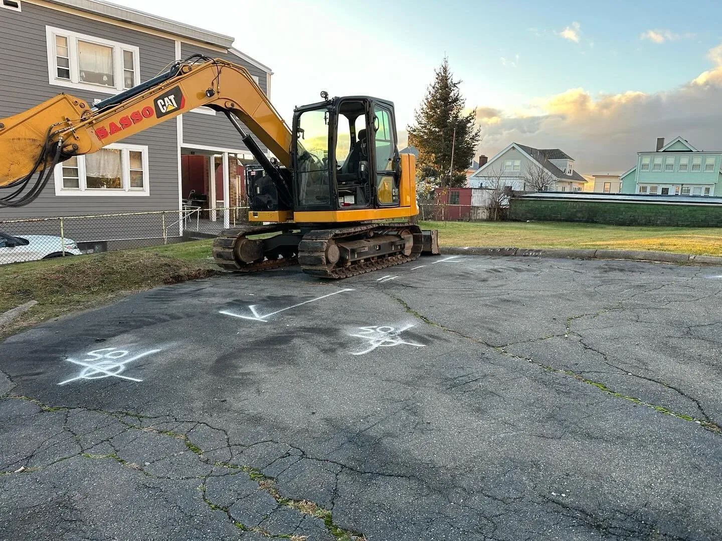 Finished concrete and sidewalk work
