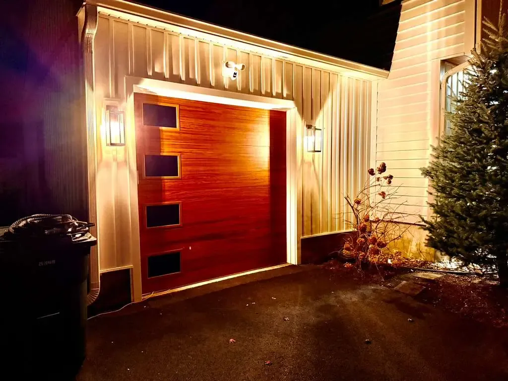 Modern exterior entry door installation