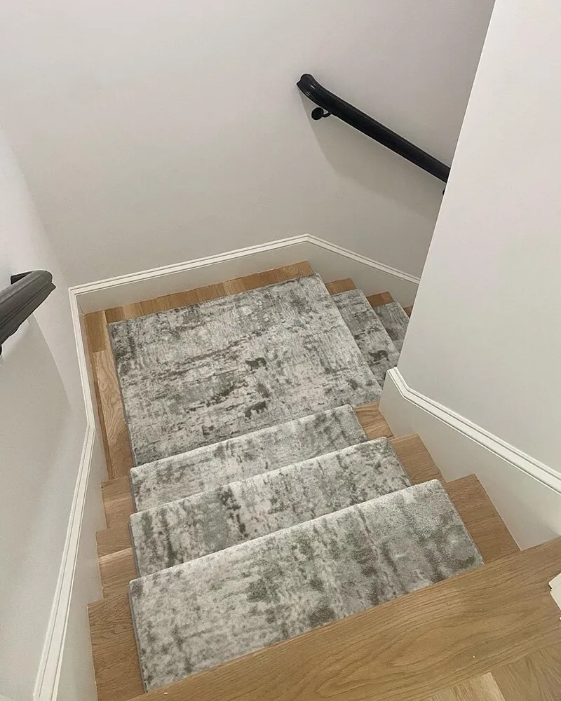 Residential carpet stair work in Holliston, MA from Framingham Carpet Center