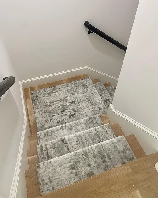 Residential carpet stair work in Holliston, MA from Framingham Carpet Center