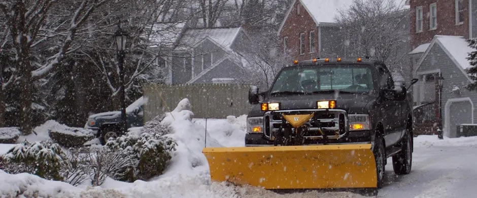 Commercial snow plowing