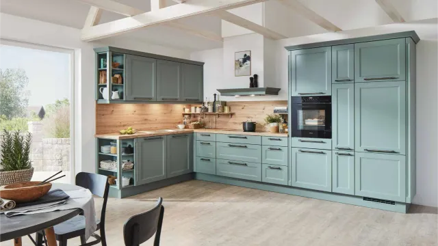kitchen green cabinets installation in sagamore ma