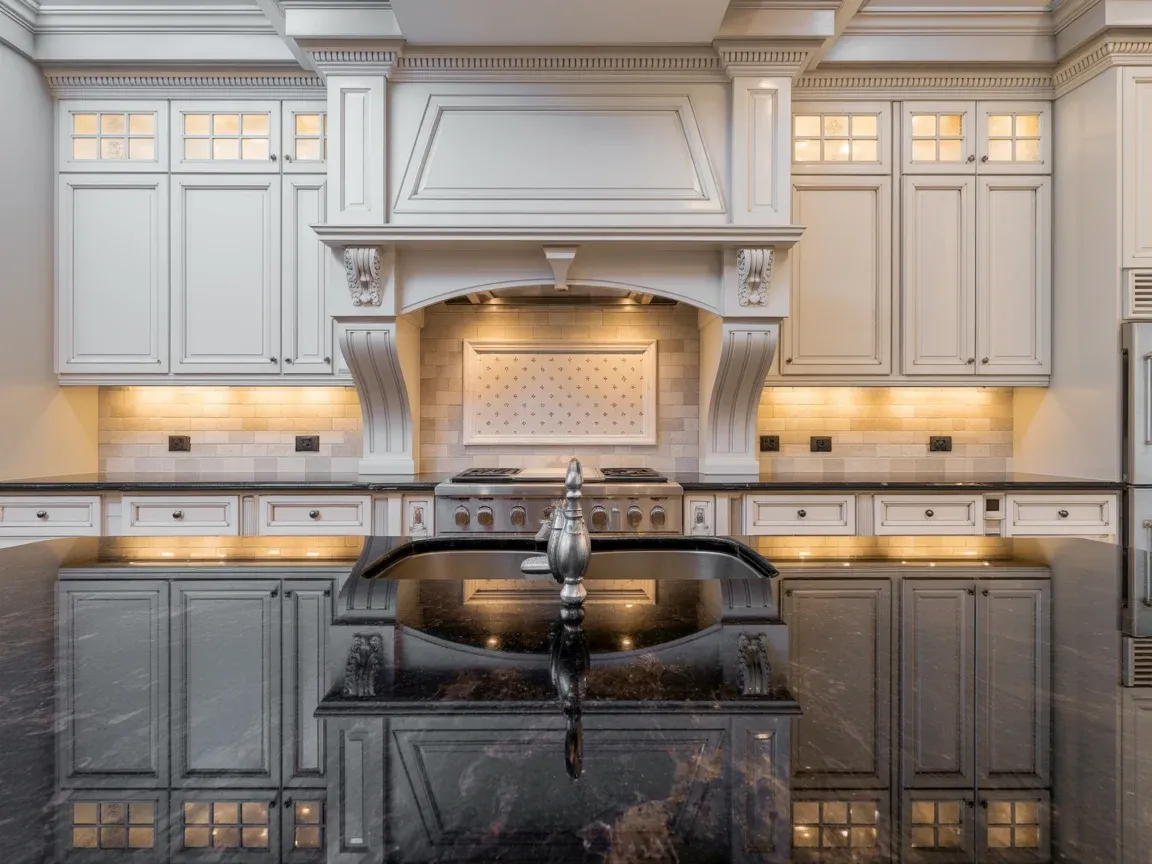 Luxury Dark Granite Kitchen