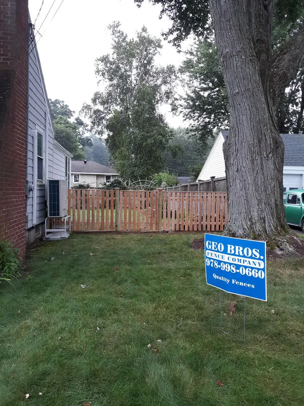 Dog fence installation, Beverly MA (August 2023)