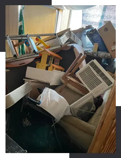 trash storage area