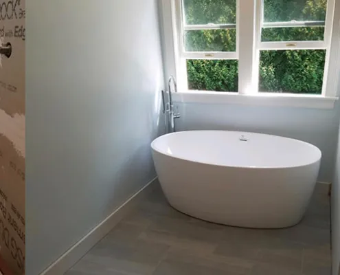 stages of bathroom renovation