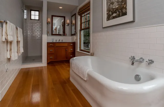 Home bathroom building