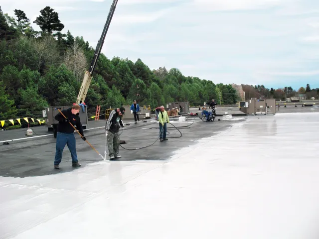 Commercial membrane roof in Vermont
