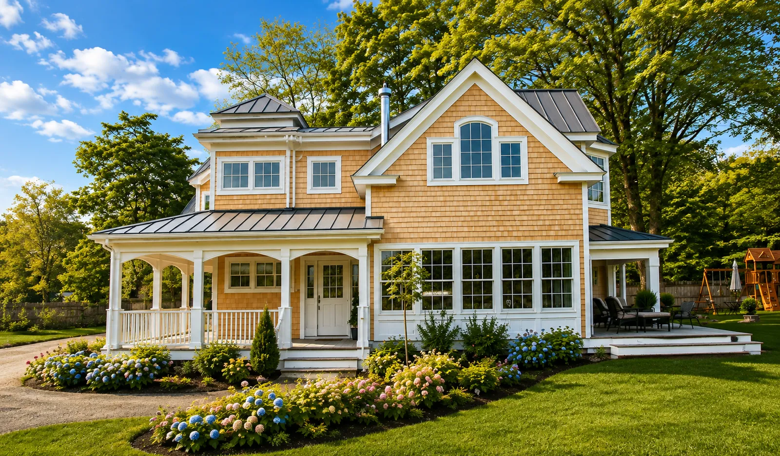 Completed custom North Shore home by KBK Woodworking