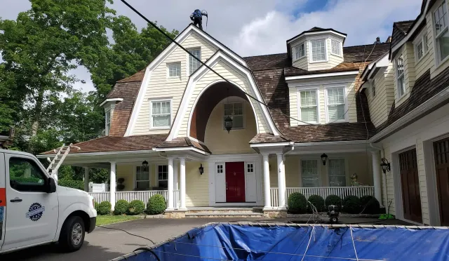 work photo from cedarroofingprotection.com