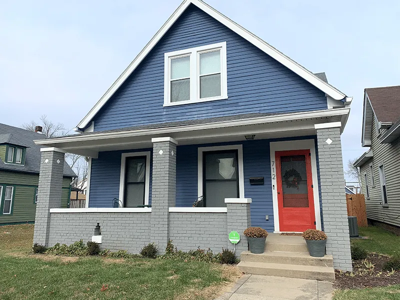 New windows and a front door.