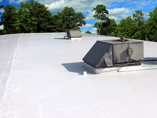 PVC roofing installation, IB roof systems membrane