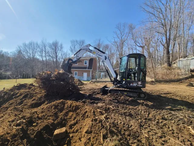 Excavation services in weston CT. Fairfield county excavation services. Land clearing services fairfield County near me. Earth moving services.