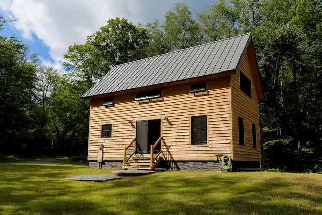Timber frame cape in Livingston Manor, NY