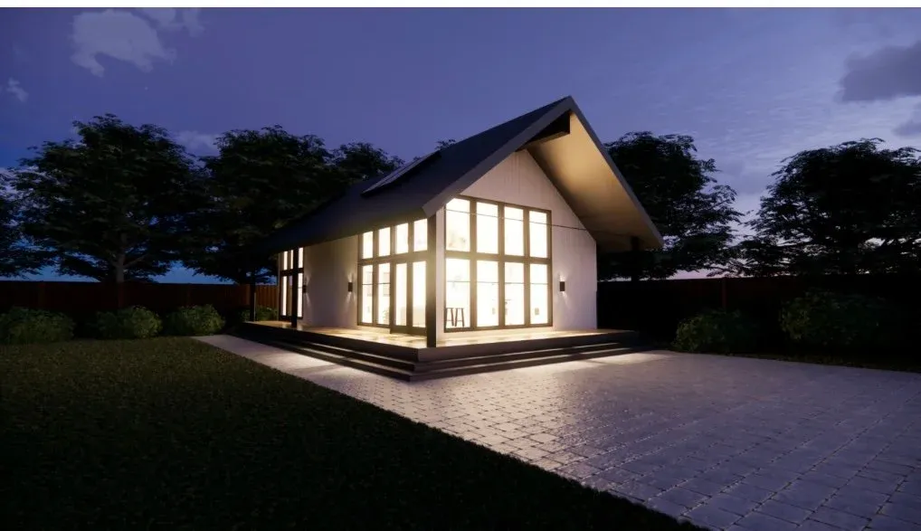 Modern stick-built accessory dwelling unit in Massachusetts