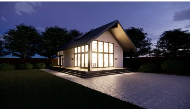 Modern stick-built accessory dwelling unit in Massachusetts