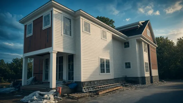 Colonial home exterior remodeled by Mosquera Construction in Connecticut