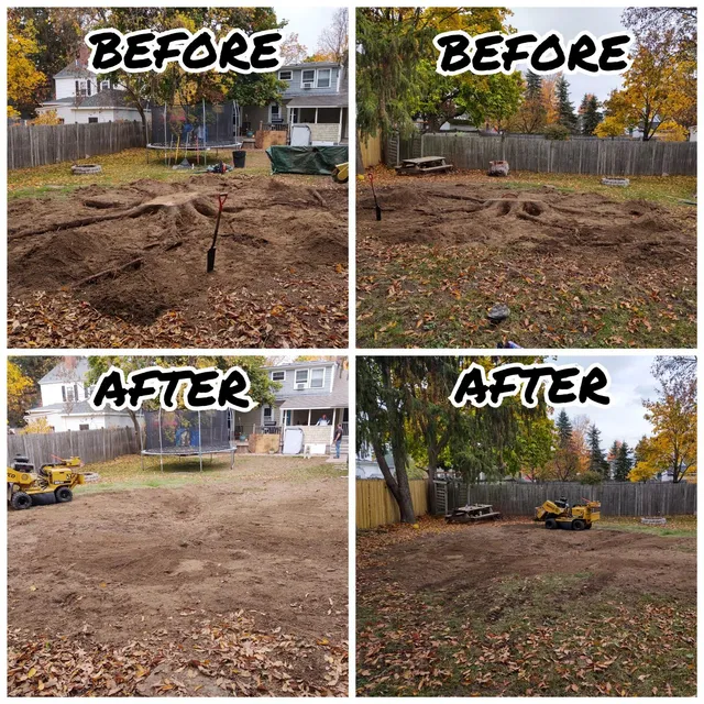 R.K. Garland Stump Grinding LLC work photo