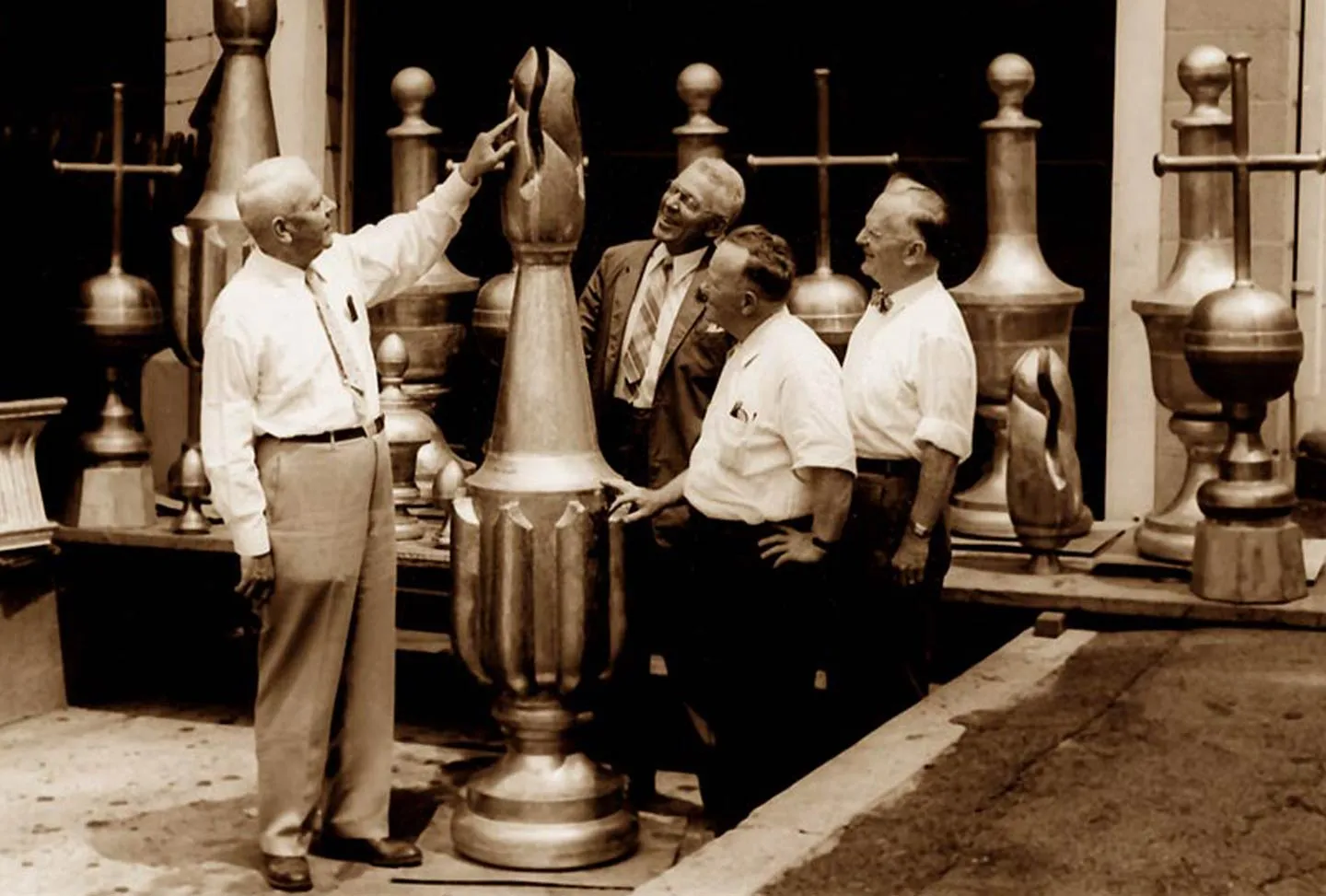 An image showing some of the founding members of the company.