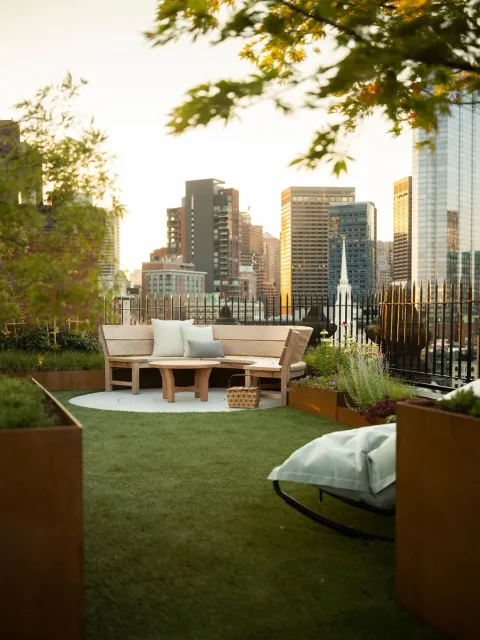 beacon hill rooftop landscape by RP Marzilli