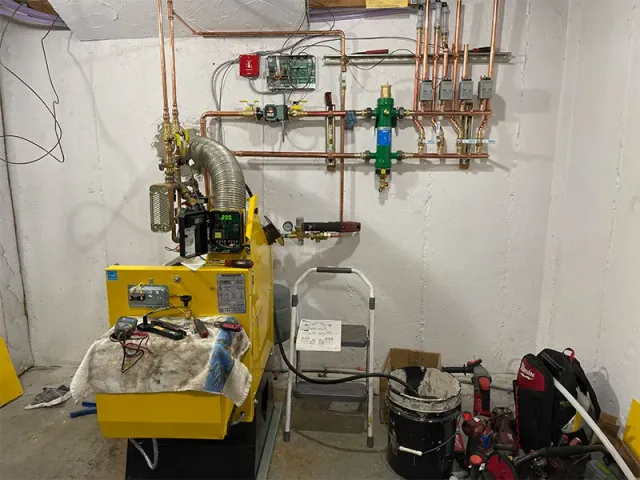 Oil burner repair at a home in Tewksbury, MA