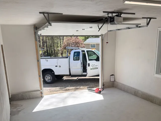 Photo of a garage addition in Hanover MA