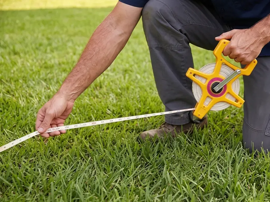 Buying a fence step 1: Measure the property