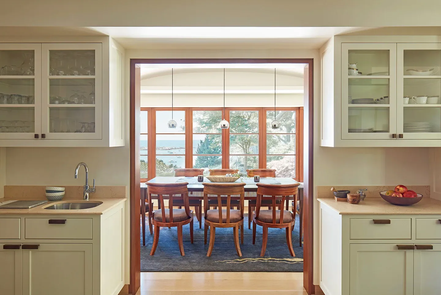 Crocket kitchen: painted cabinetry