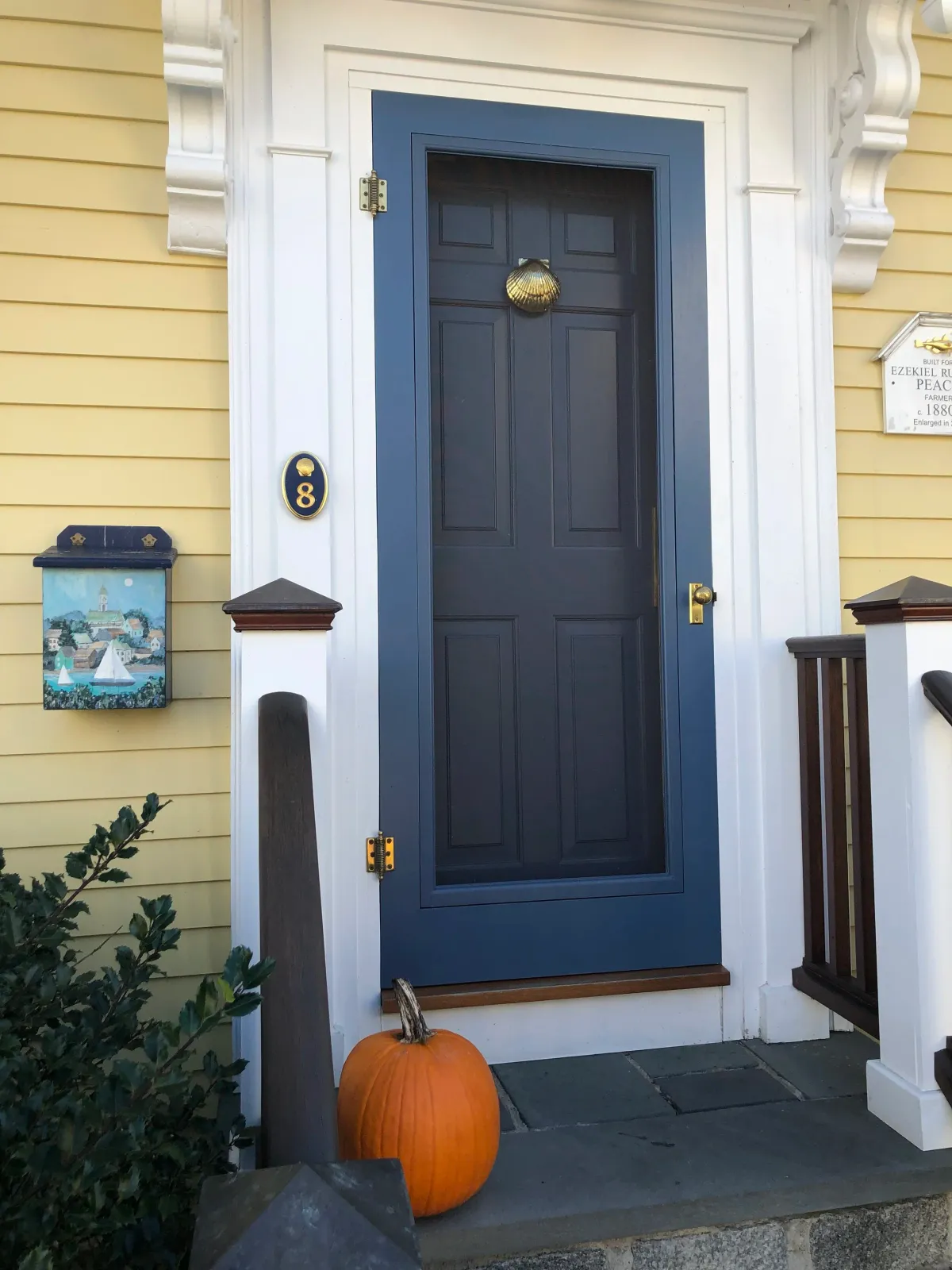 Entry door, wood storm door, custom installation