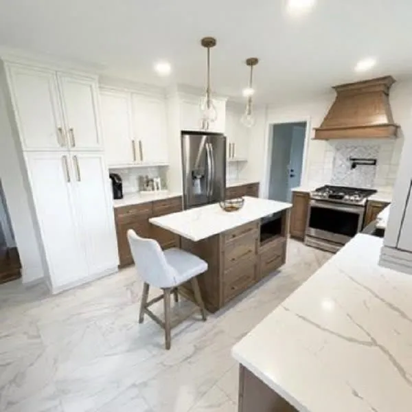 Custom hood & white oak accents — Reno Art Construction project