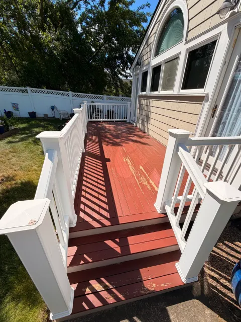 Deck Refinishing before
