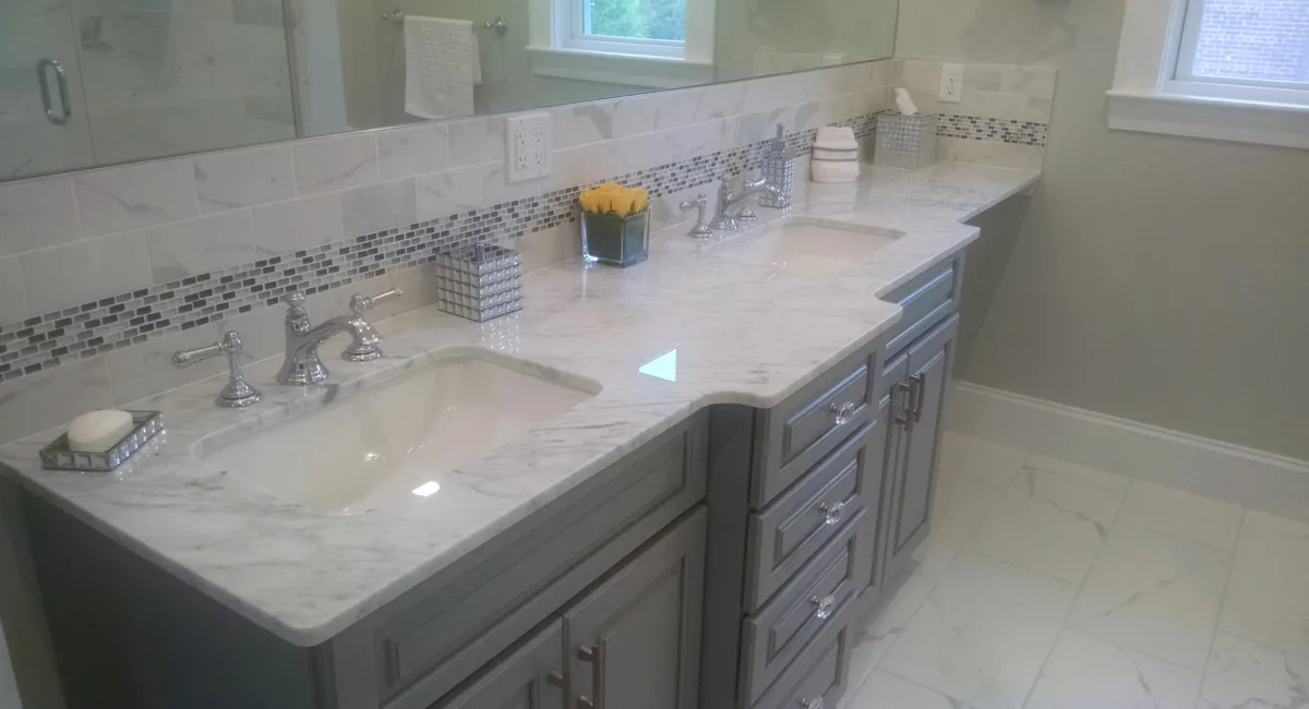 Custom master bath remodel, suburban homeworks