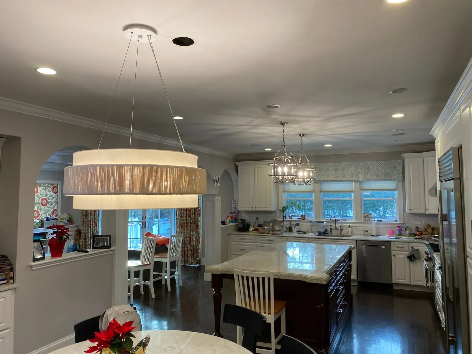 Interior lighting installation by J.M.L. Electric