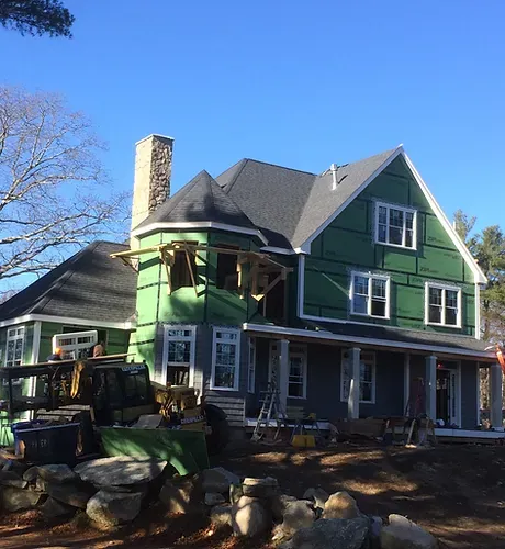 New construction roof installed.