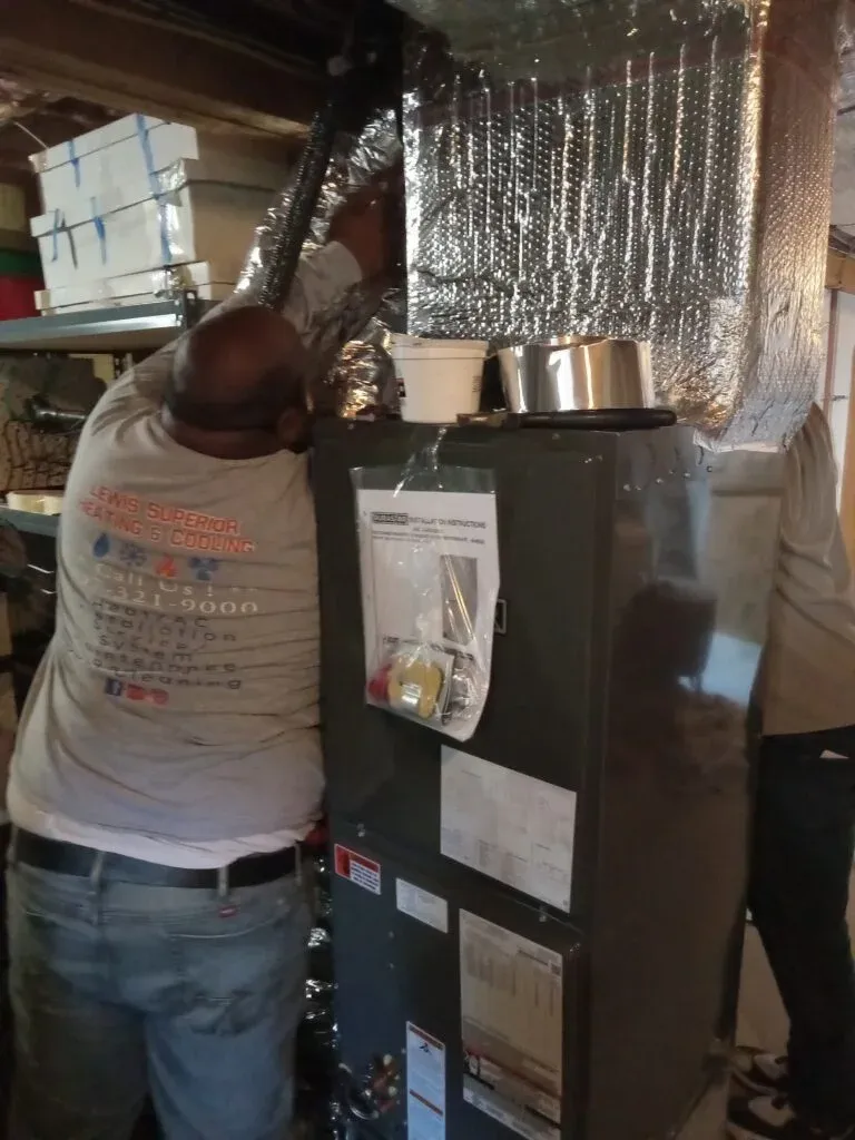 Lewis Superior technician at work
