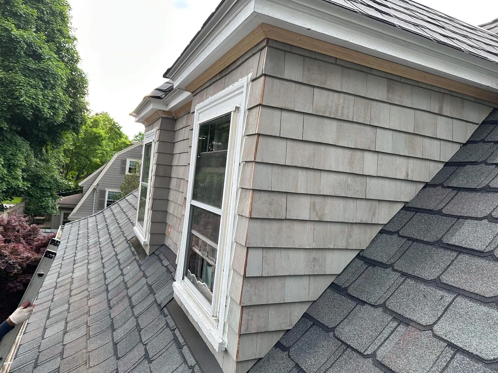 Completed siding project on a Greater Boston home