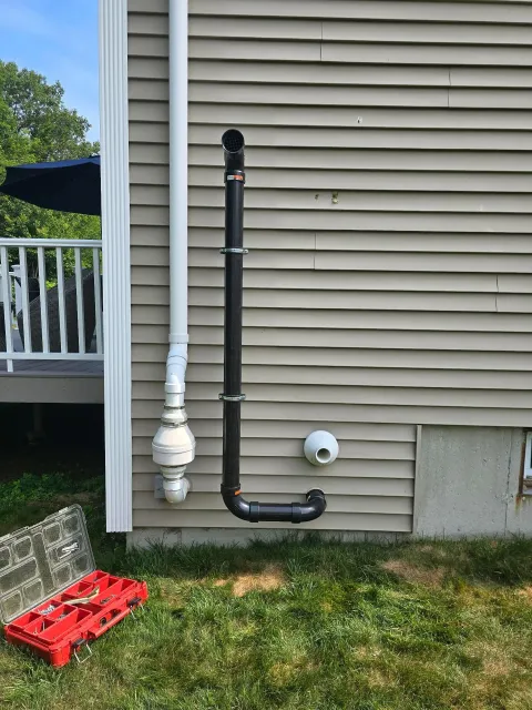 Replaced existing @statewaterheaters power vented water heater with new one and installed four year warranty extension kit. Also per local codes fleu piping had to be changed and used @ipexbyaliaxis piping and ensured everything was pitched and above