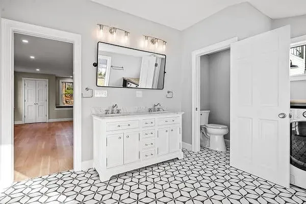 Bathroom with Tile Flooring